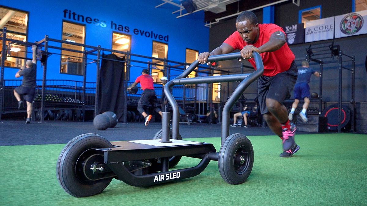 Air sled. Worth its weight in gold. #airsled #lifting #alone #sliding